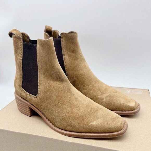 Tory Burch Tan Suede Ankle Boots - Picture 4 of 12